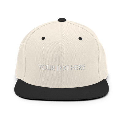 Customize Your Own Snapback - Natural/ Black - - Just Another Cap Store