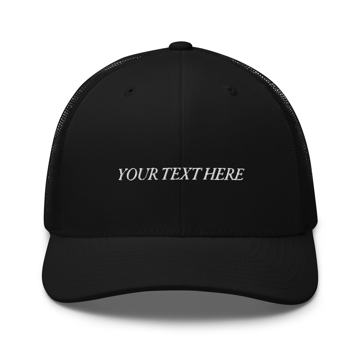 Customize Your Own Trucker Cap - Italic Font