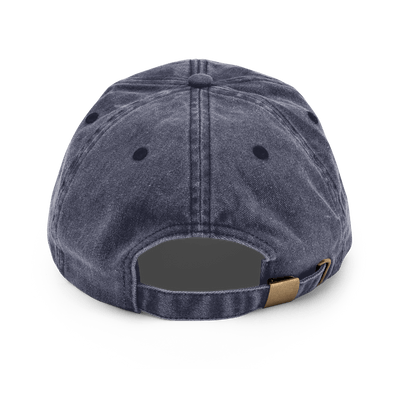 Customize your own Vintage Hat - Italic Font - Vintage Denim - - Just Another Cap Store