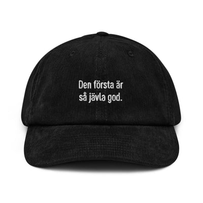Den första Corduroy hat - Black - - Just Another Cap Store