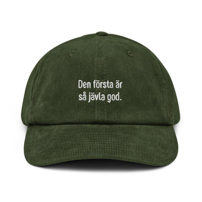 Den första Corduroy hat - Dark Olive - - Just Another Cap Store