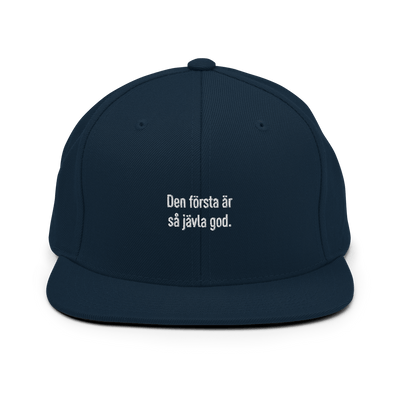 Den första Snapback - Dark Navy - - Just Another Cap Store