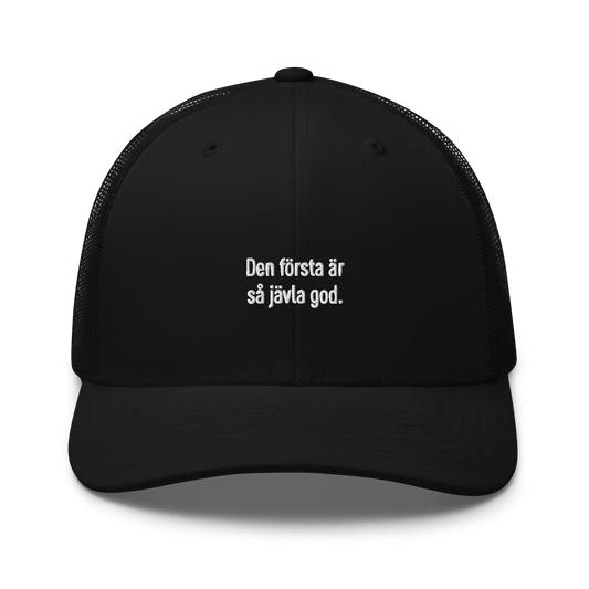 Den första Trucker Cap - Black - - Just Another Cap Store