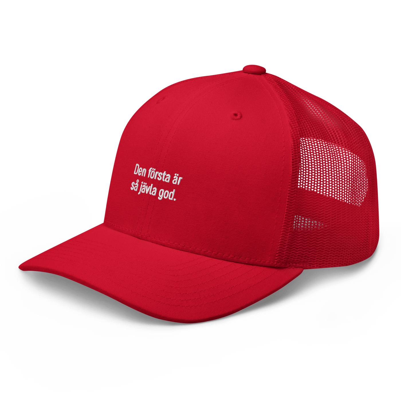 Den första Trucker Cap - Red - - Just Another Cap Store