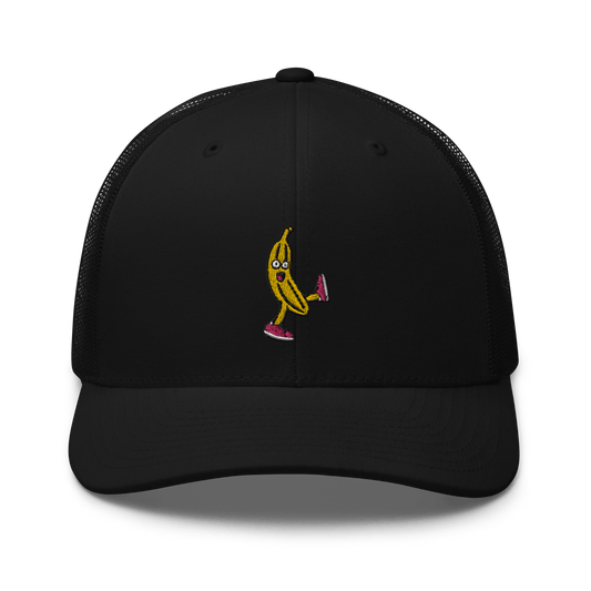 Drunk Banana Trucker Cap - White - - Just Another Cap Store