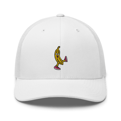 Drunk Banana Trucker Cap - White - - Just Another Cap Store