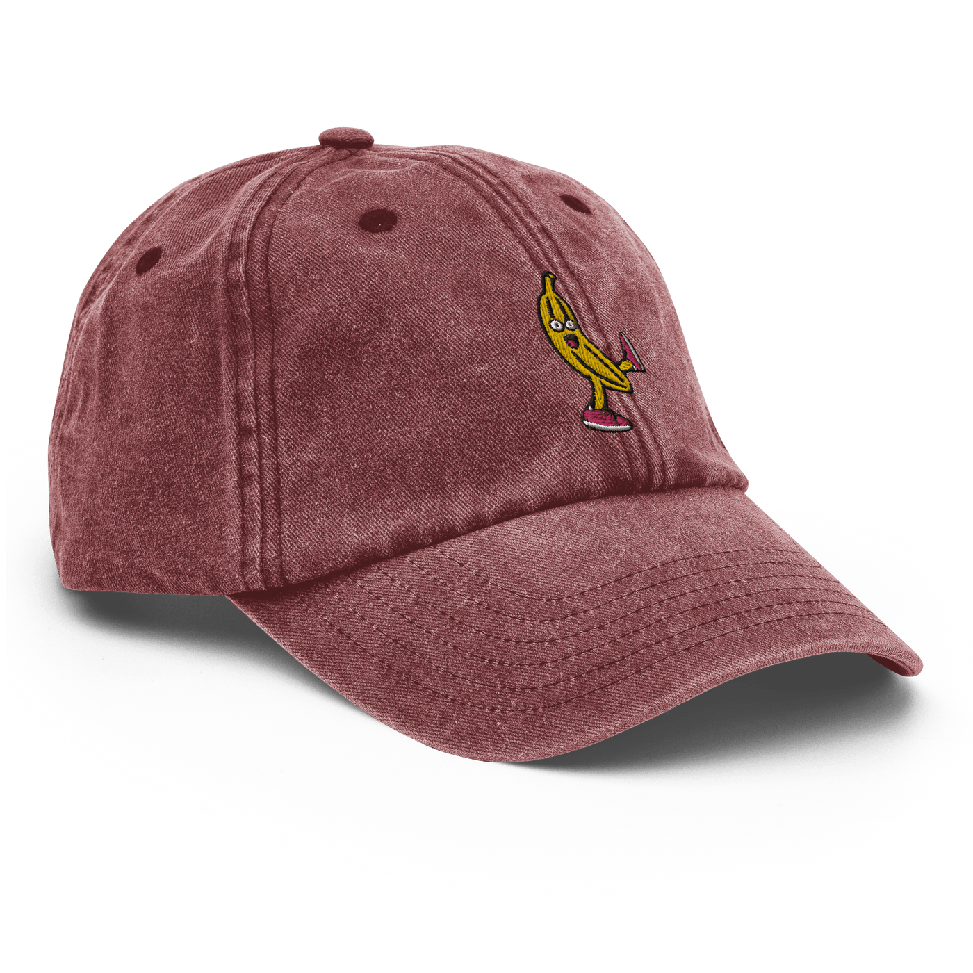 Drunk Banana Vintage Hat - Vintage Red - - Just Another Cap Store