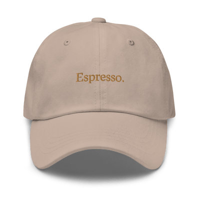 Espresso. Dad hat - Stone - - Just Another Cap Store