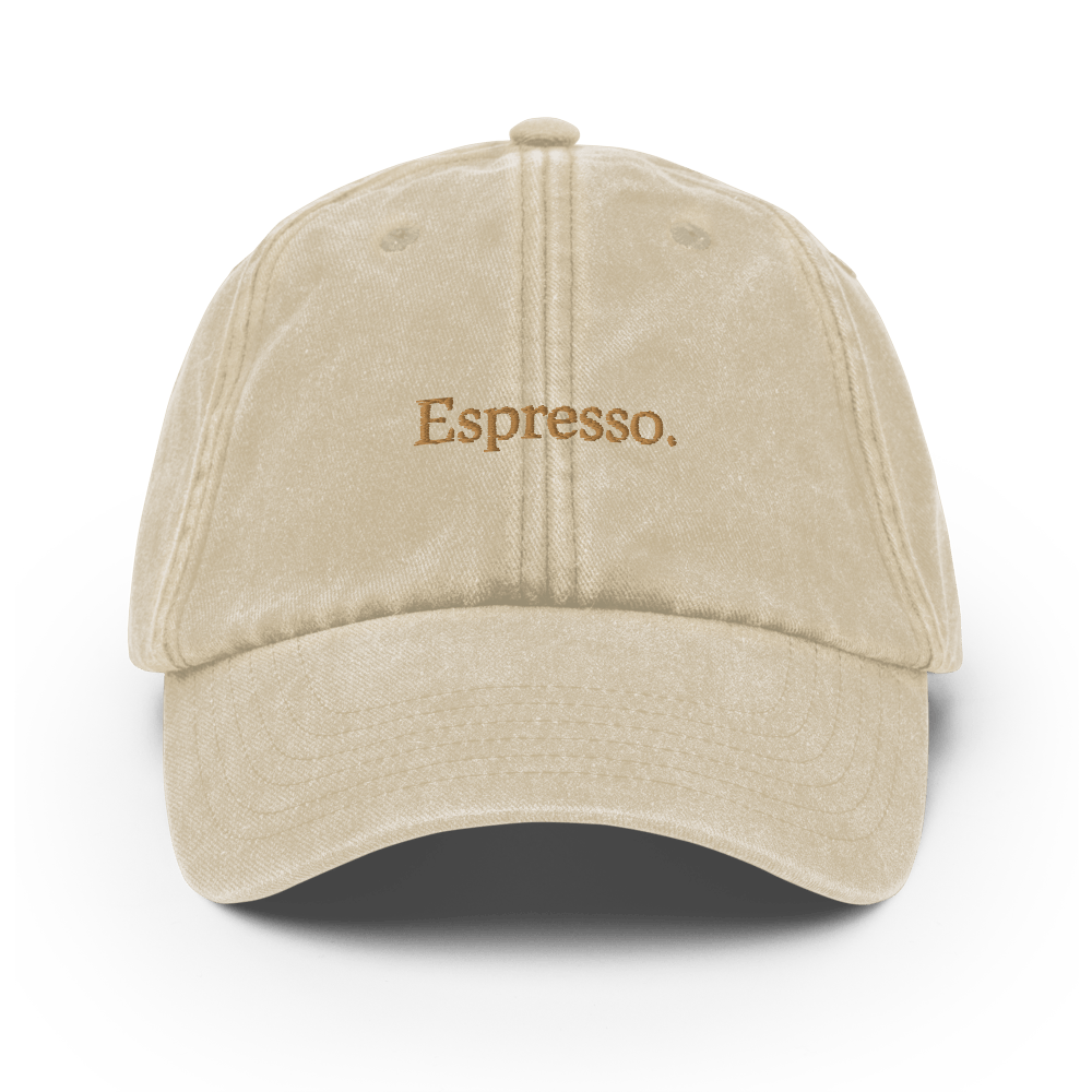 Espresso Vintage Hat - Vintage Stone - - Just Another Cap Store