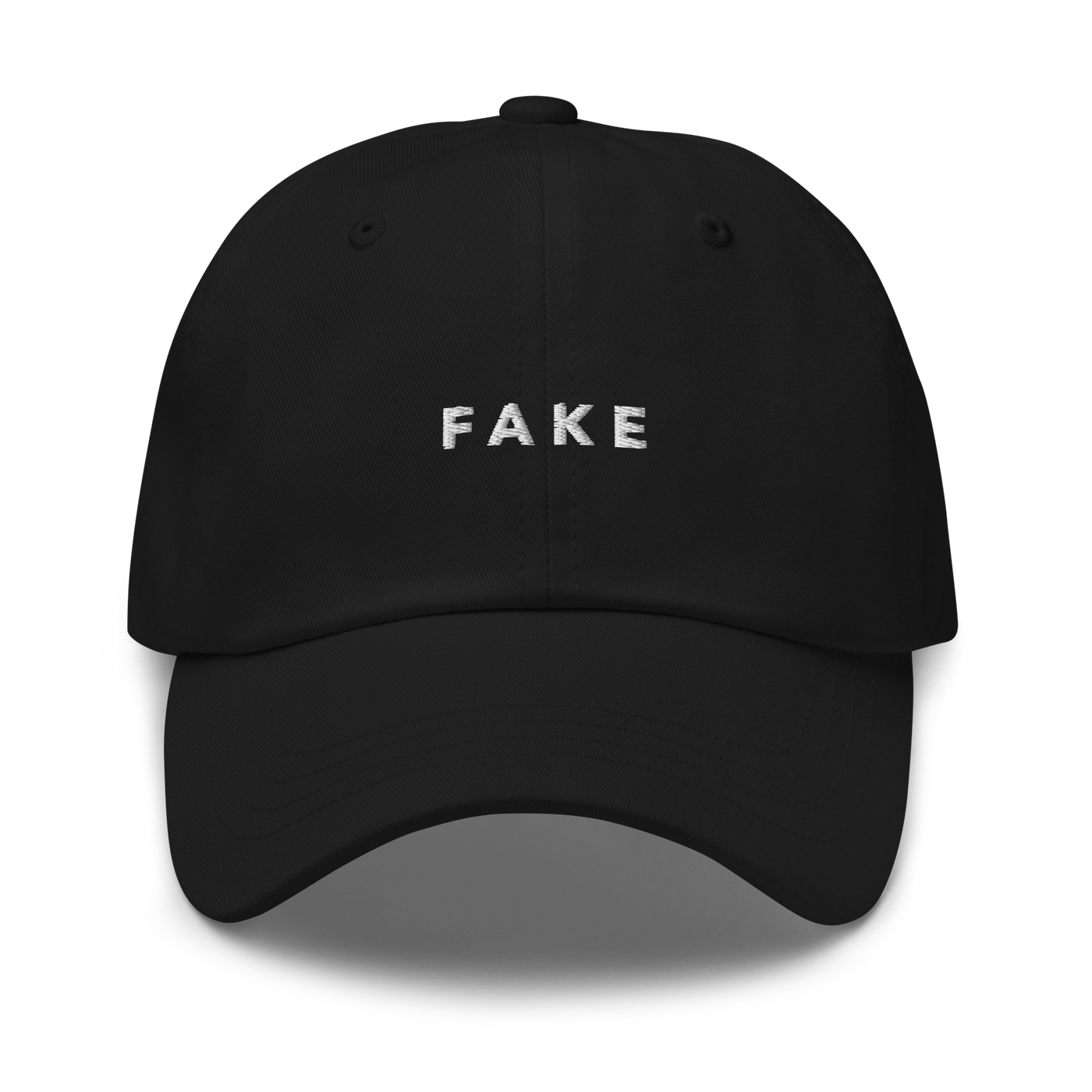 FAKE Dad hat - Black - - Just Another Cap Store