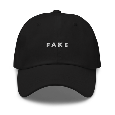 FAKE Dad hat - Black - - Just Another Cap Store