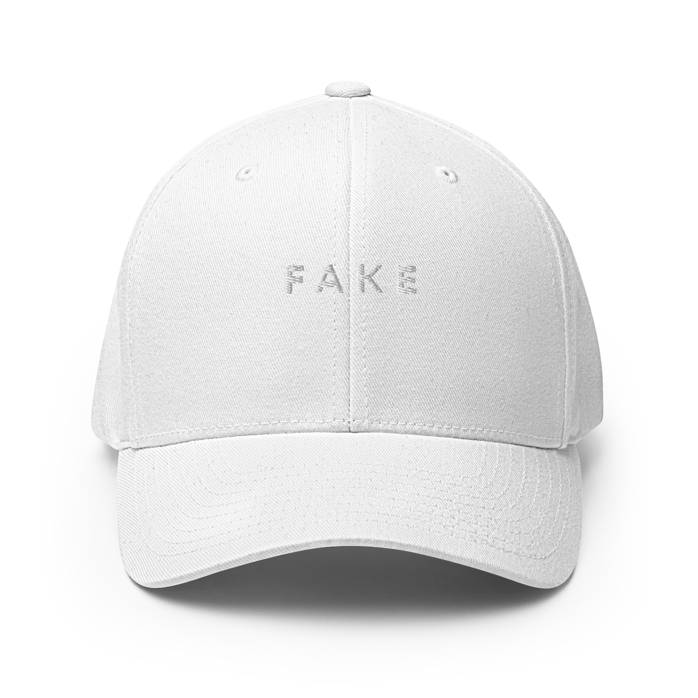 FAKE Flexfit Cap - White - S/M - Just Another Cap Store