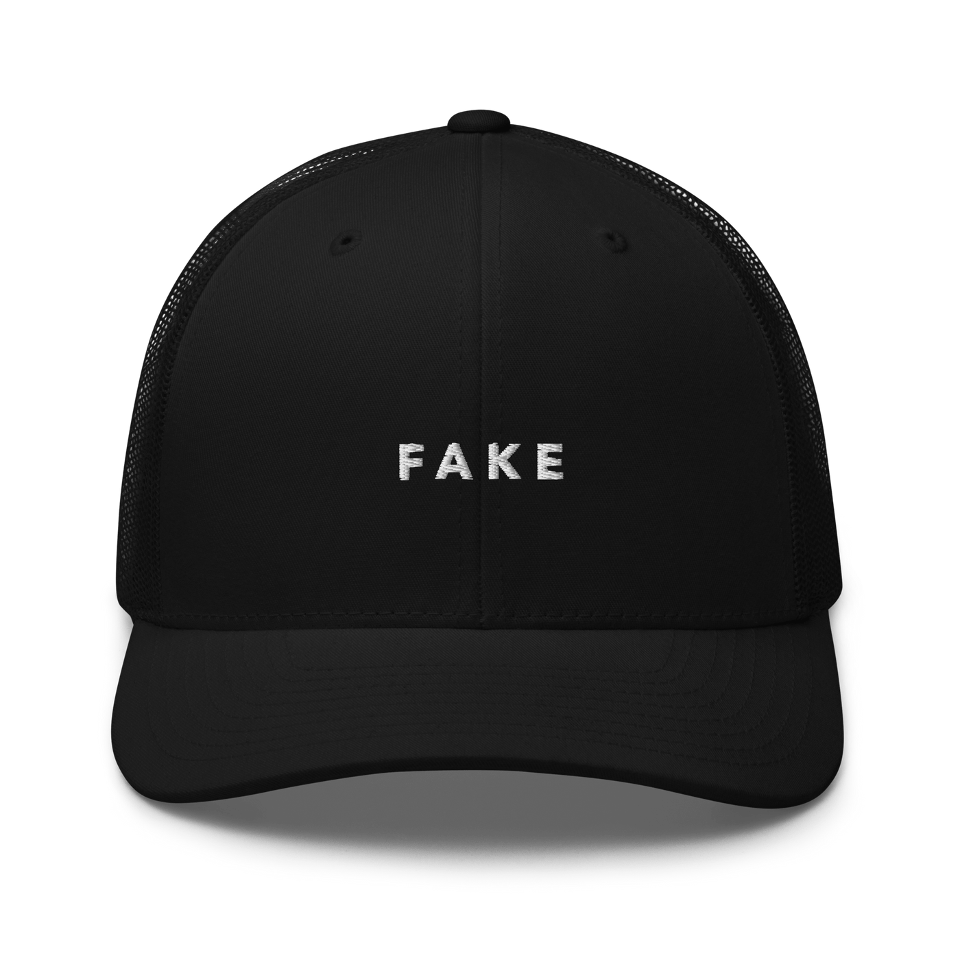 FAKE Trucker Cap - Black - - Just Another Cap Store