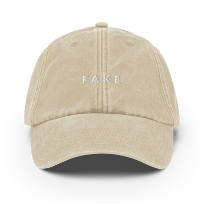 FAKE Vintage Hat - Vintage Stone - - Just Another Cap Store