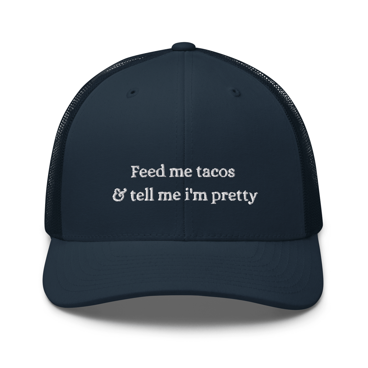 Feed me tacos Trucker Cap - Navy - - Just Another Cap Store