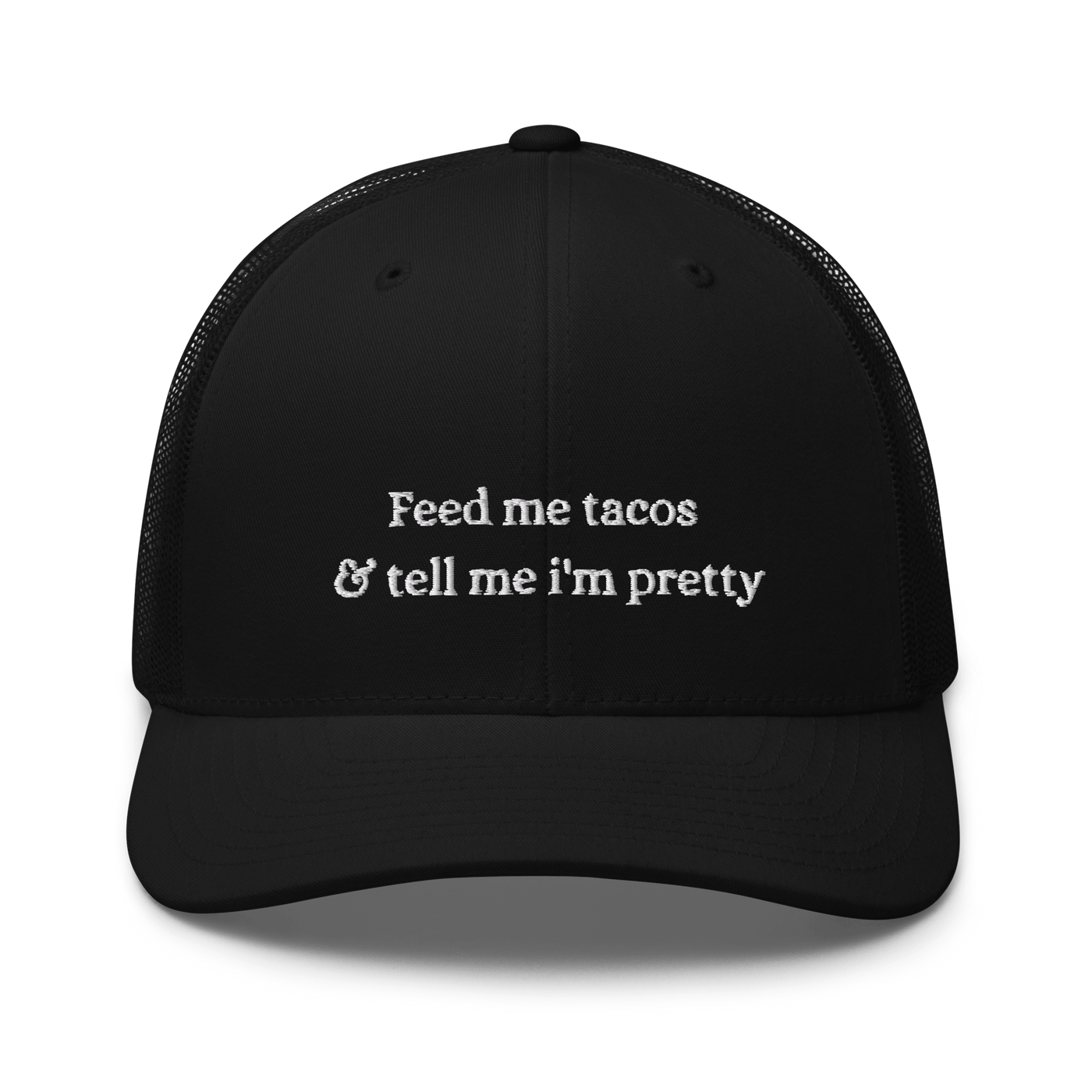 Feed me tacos Trucker Cap - Black - - Just Another Cap Store