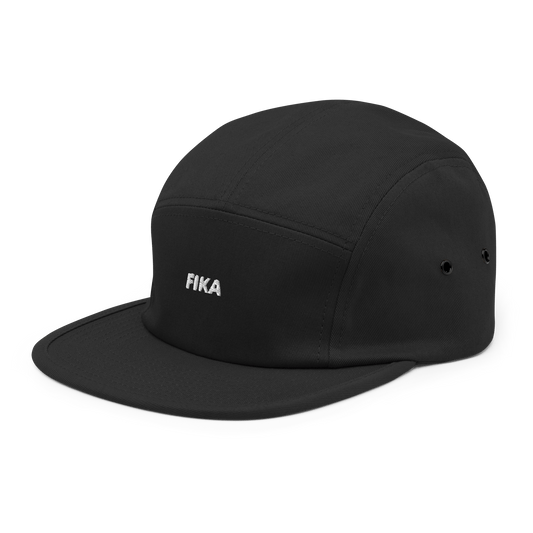 FIKA Five Panel Cap - Black - - Just Another Cap Store