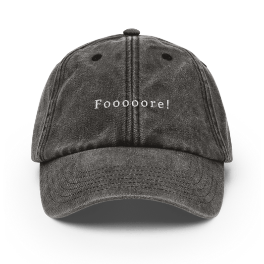 Fooooore! Vintage Hat - Vintage Black - - Just Another Cap Store