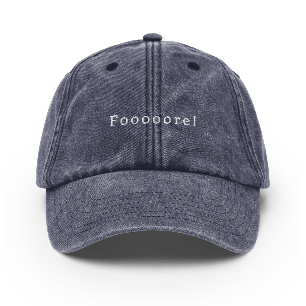 Fooooore! Vintage Hat - Vintage Denim - - Just Another Cap Store