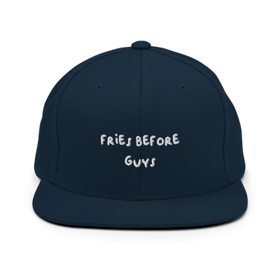 Fries Before Guys Snapback Hat - Dark Navy - - Just Another Cap Store