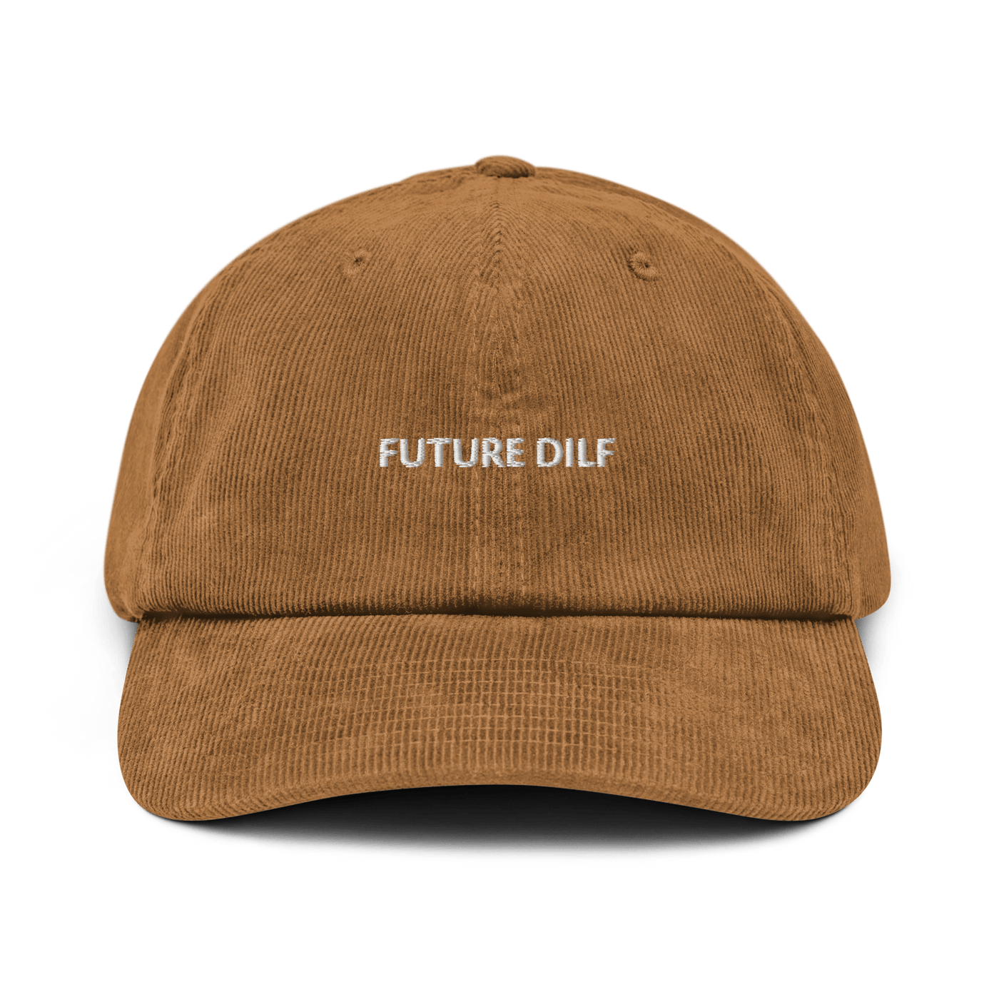 Future Dilf Corduroy Hat - Camel - - Just Another Cap Store