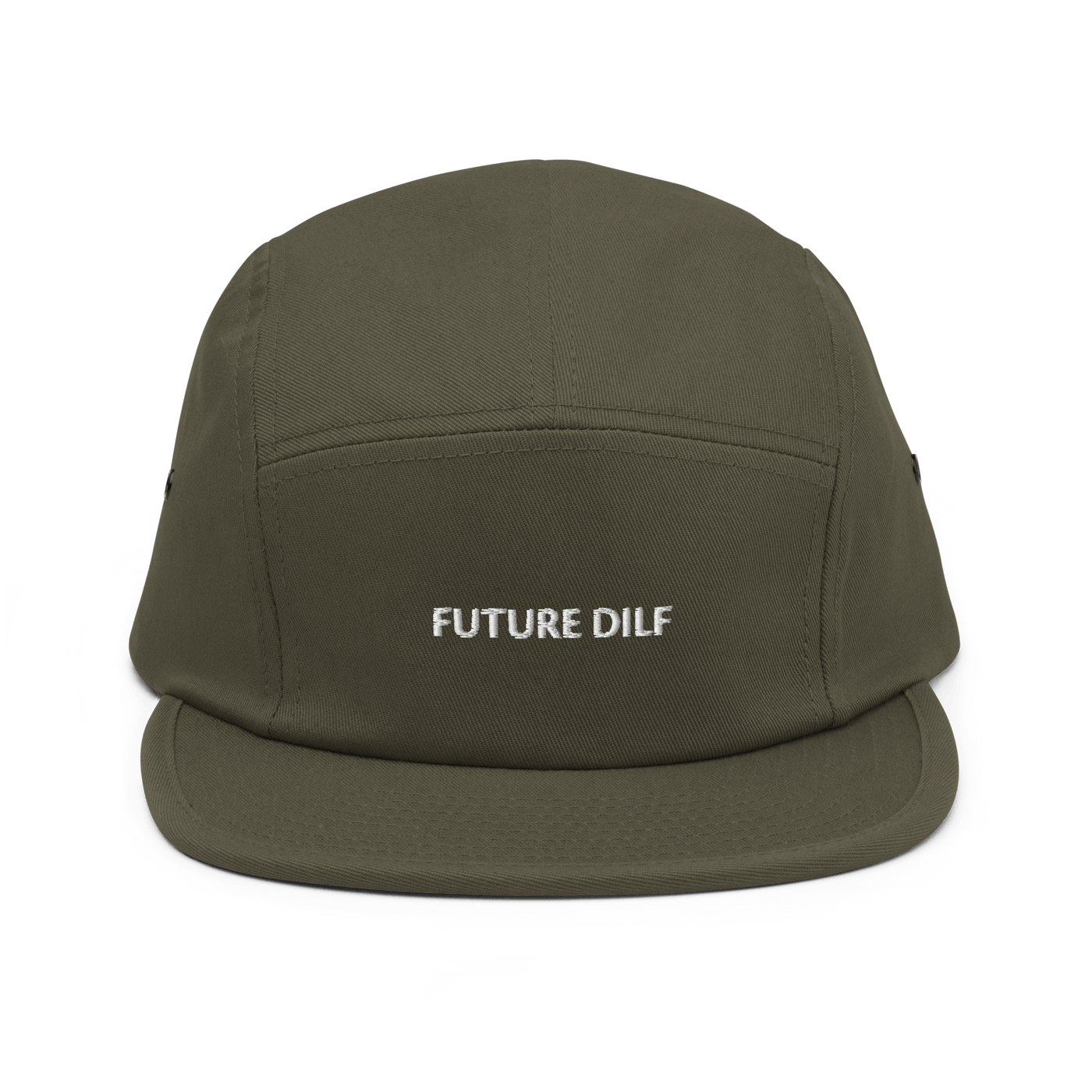 Future Dilf Five Panel Cap - Olive - - Just Another Cap Store