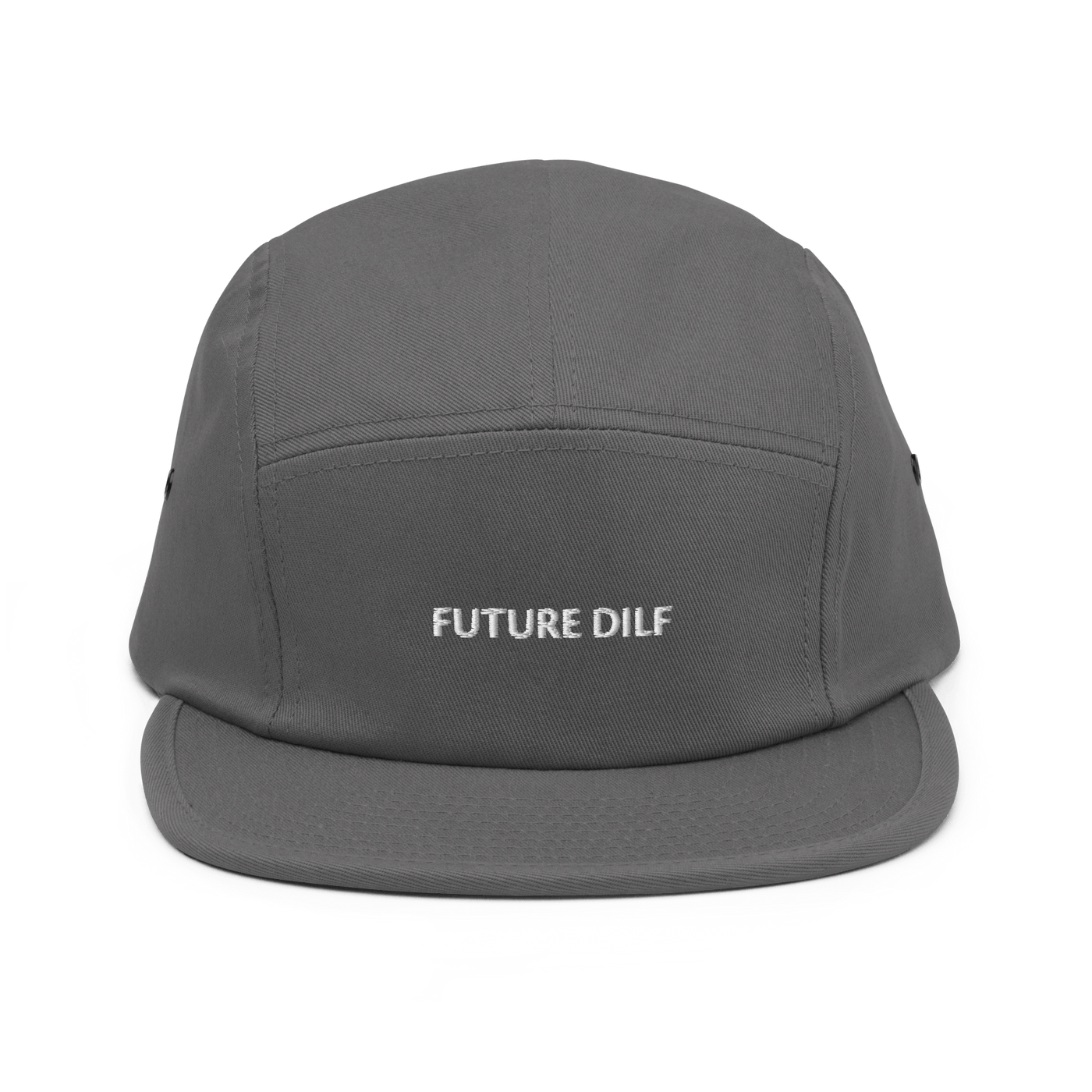 Future Dilf Five Panel Cap - Grey - - Just Another Cap Store