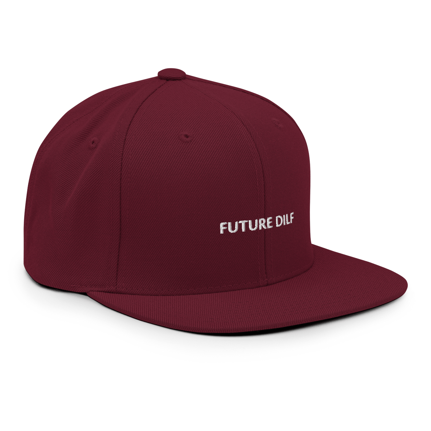 Future Dilf Snapback - Maroon - - Just Another Cap Store