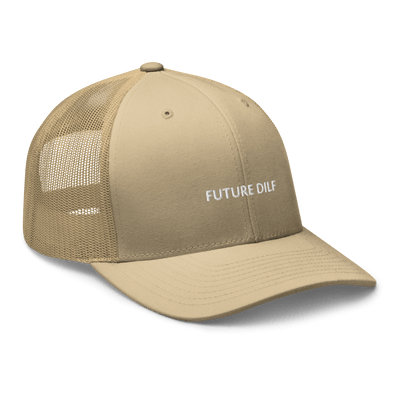 Future Dilf Trucker Cap - Khaki - - Just Another Cap Store