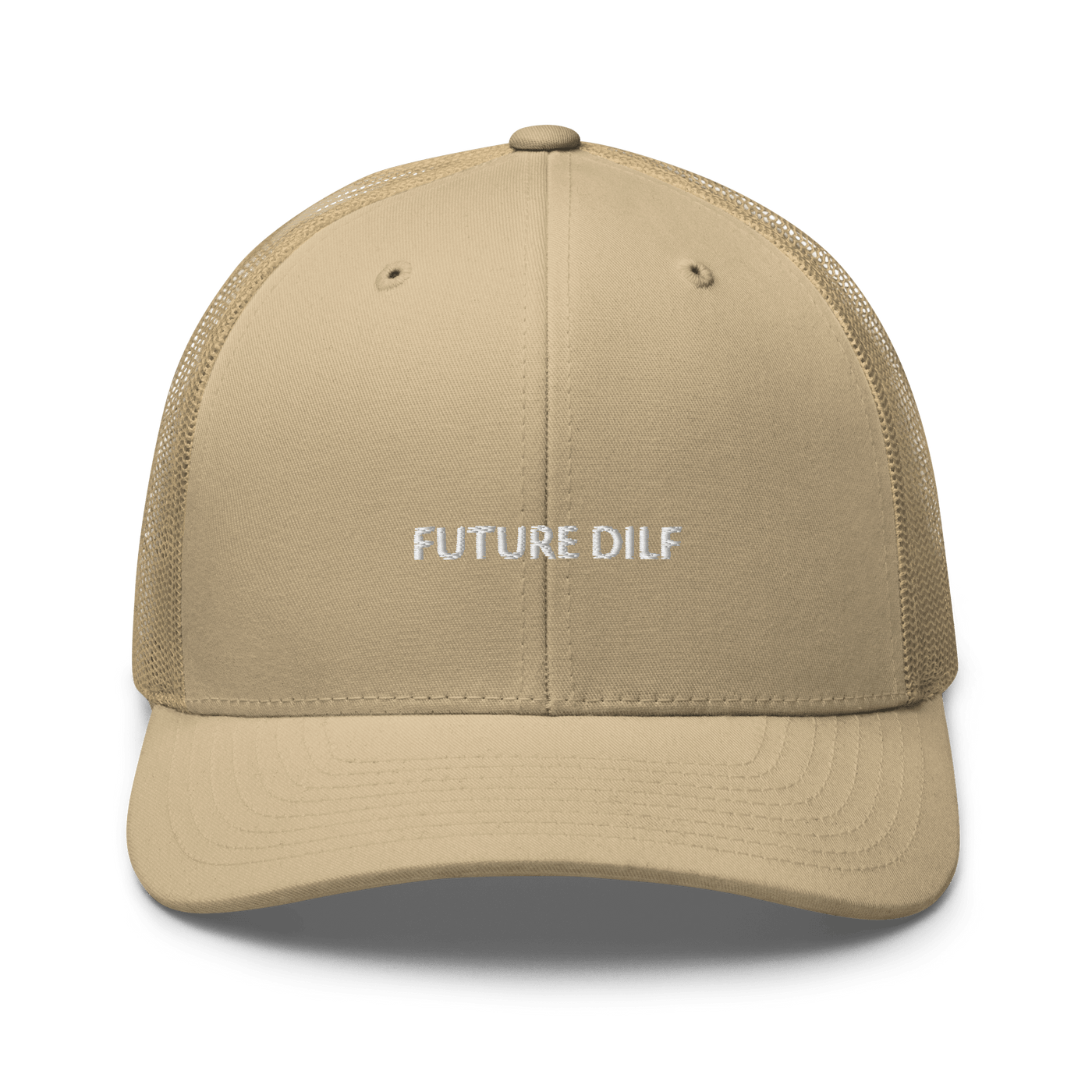 Future Dilf Trucker Cap - Khaki - - Just Another Cap Store