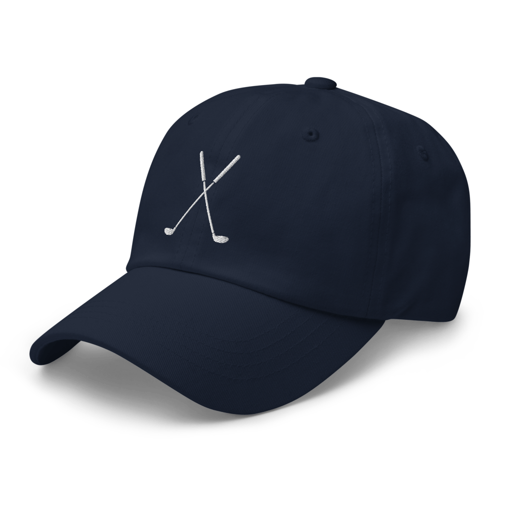 Golf Clubs Dad hat - Navy - - Just Another Cap Store