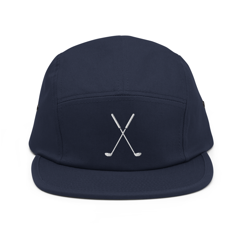 Golf Clubs Five Panel Hat - Navy - - Just Another Cap Store