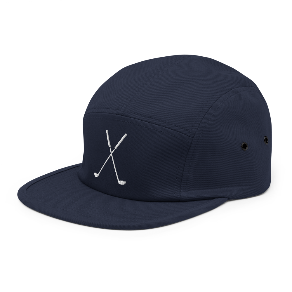 Golf Clubs Five Panel Hat - Navy - - Just Another Cap Store