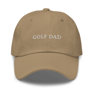 Golf Dad Dad hat - Khaki - - Just Another Cap Store