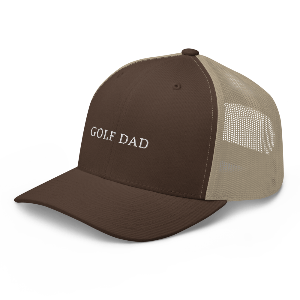 Golf Dad Trucker Cap - Red - - Just Another Cap Store
