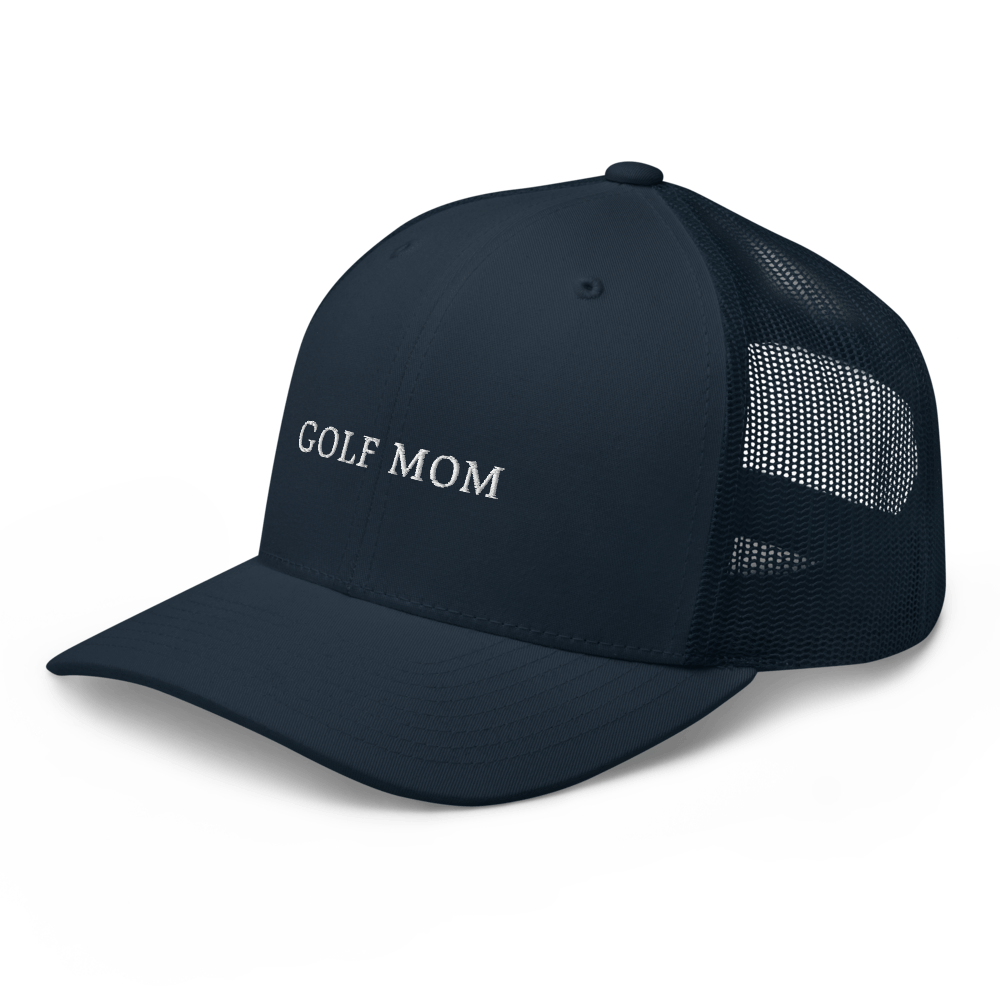 Golf Mom Trucker Cap - Navy - - Just Another Cap Store