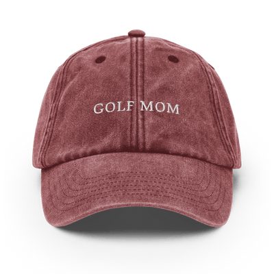 Golf Mom Vintage Hat - Vintage Red - - Just Another Cap Store