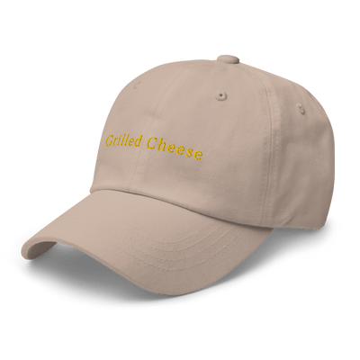 Grilled Cheese Dad hat - Stone - - Just Another Cap Store