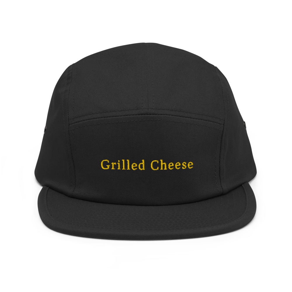 Grilled Cheese Five Panel Hat - Black - - Just Another Cap Store