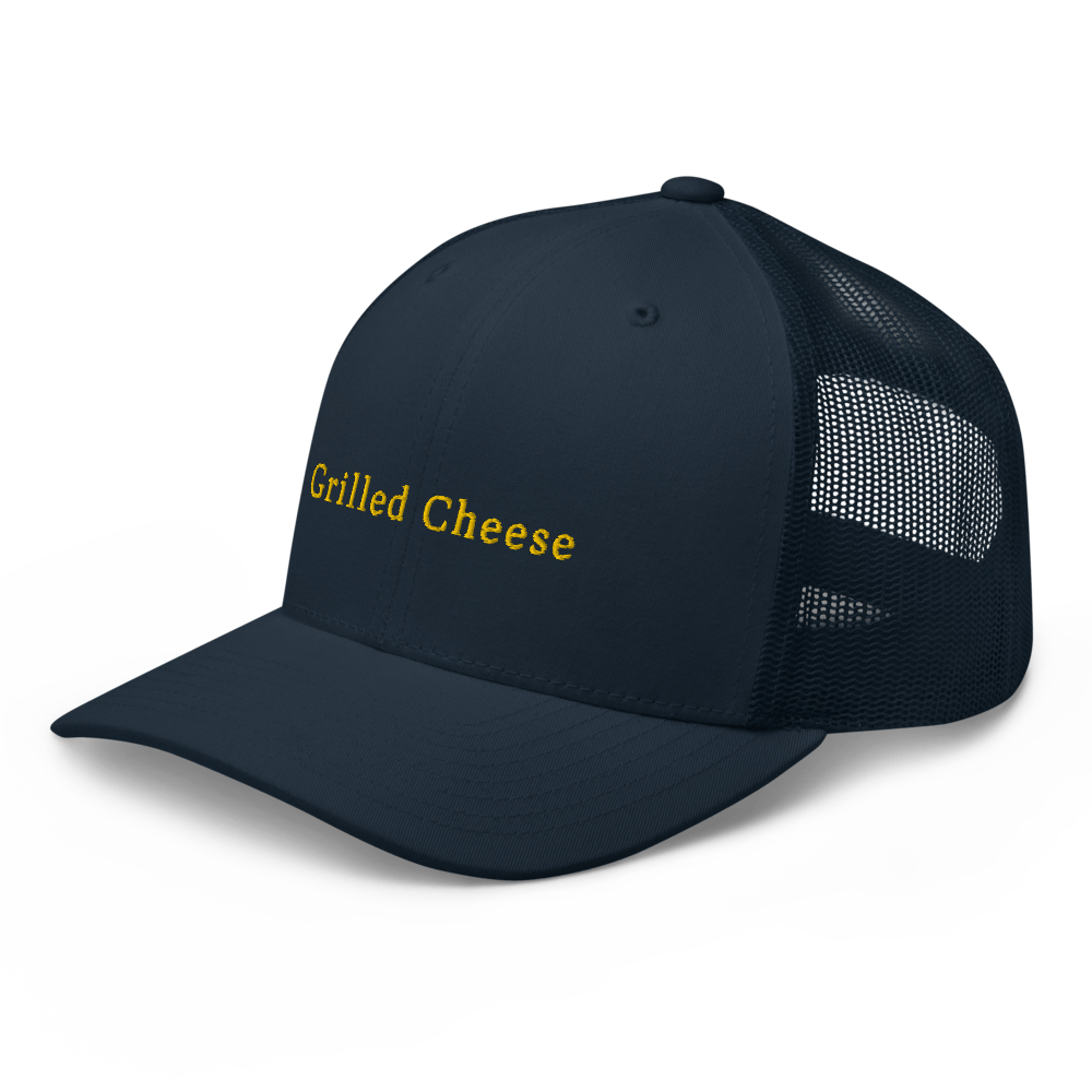 Grilled Cheese Trucker Cap - Navy - - Just Another Cap Store