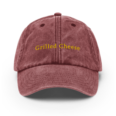 Grilled Cheese Vintage Hat - Vintage Red - - Just Another Cap Store