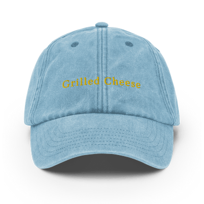 Grilled Cheese Vintage Hat - Vintage Light Denim - - Just Another Cap Store