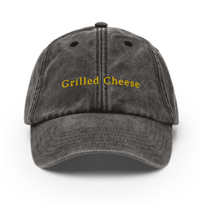 Grilled Cheese Vintage Hat - Vintage Black - - Just Another Cap Store