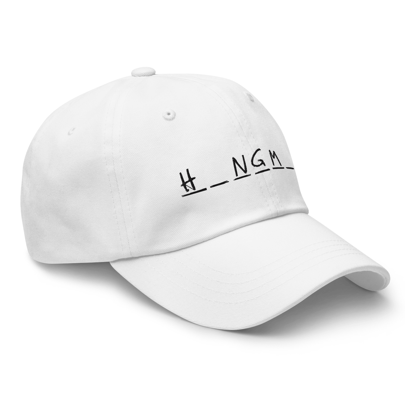 Hangman Dad hat - White - - Just Another Cap Store