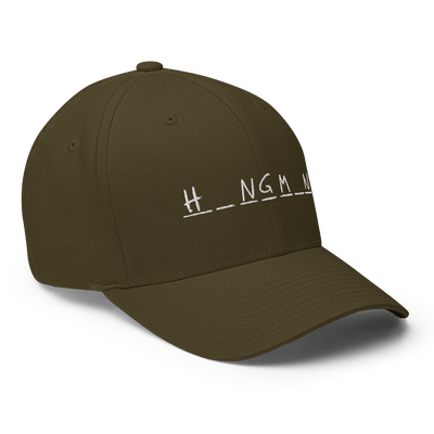 Hangman Flexfit Cap - Olive - S/M - Just Another Cap Store