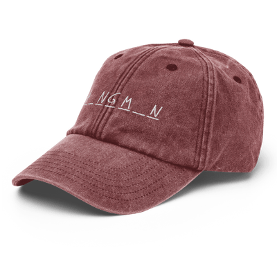 Hangman Vintage Hat - Vintage Red - - Just Another Cap Store