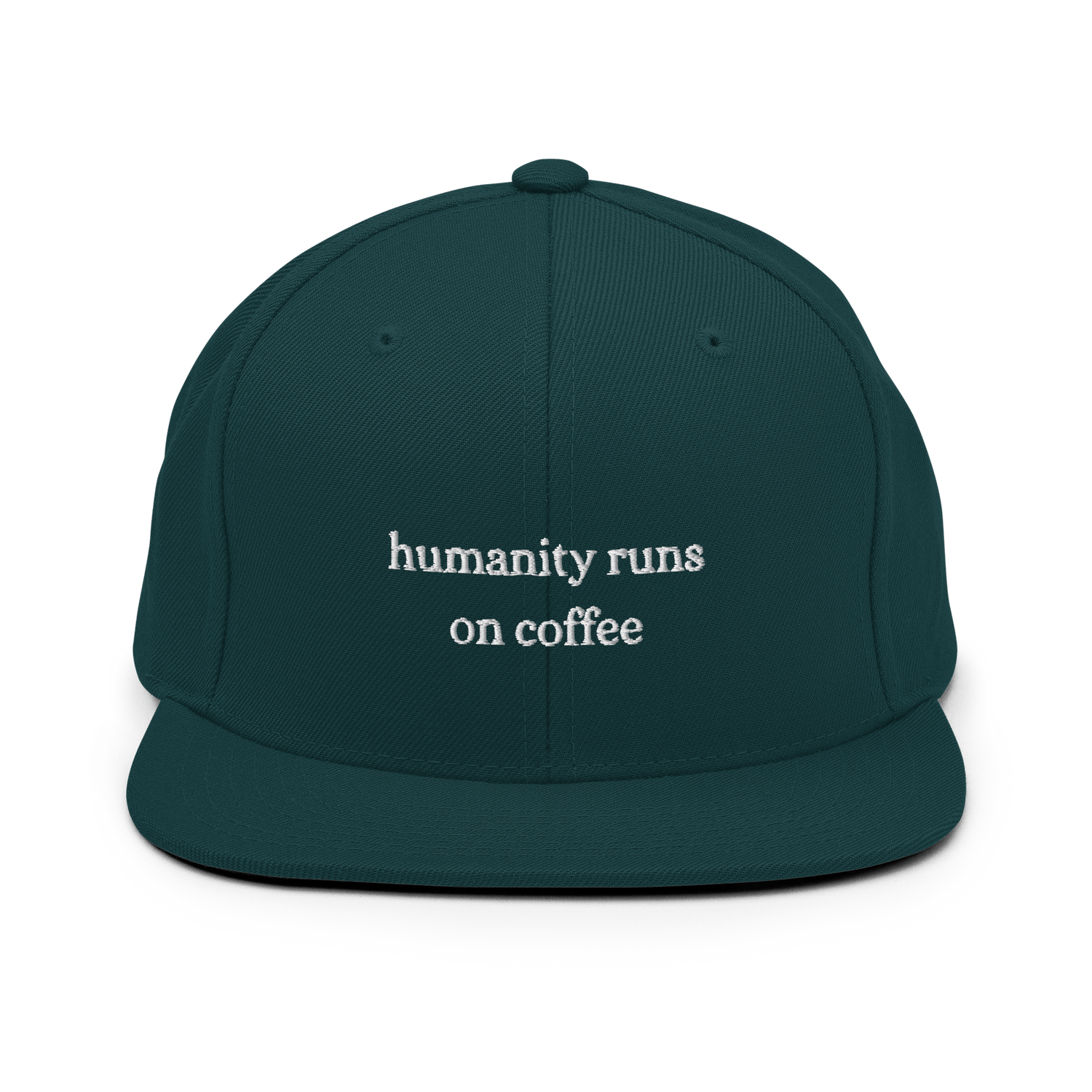 Humanity runs on Coffee Snapback