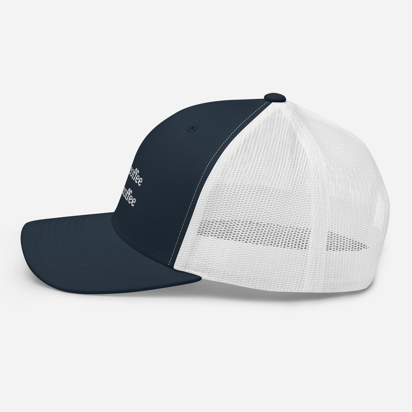 I put coffee in my coffee Trucker Cap - Navy/ White - - Just Another Cap Store