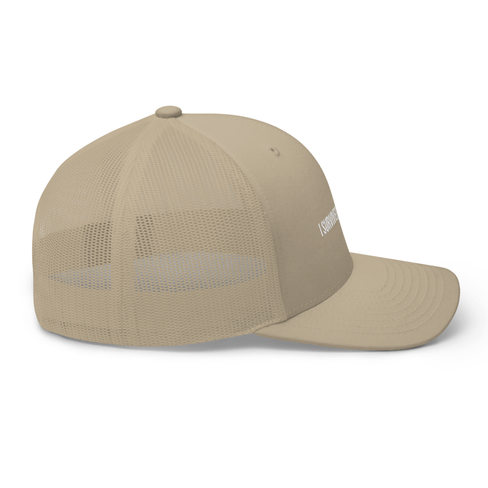 I survived a pandemic Trucker Cap - Khaki - - Just Another Cap Store