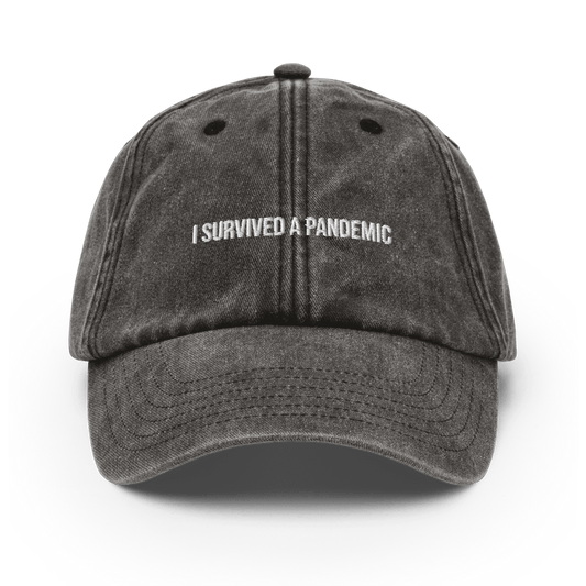 I survived a pandemic Vintage Hat - Vintage Black - - Just Another Cap Store